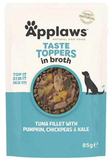 Applaws Taste Toppers Saszetka dla psa - tuńczyk, dynia i ciecierzyca w sosie 85g