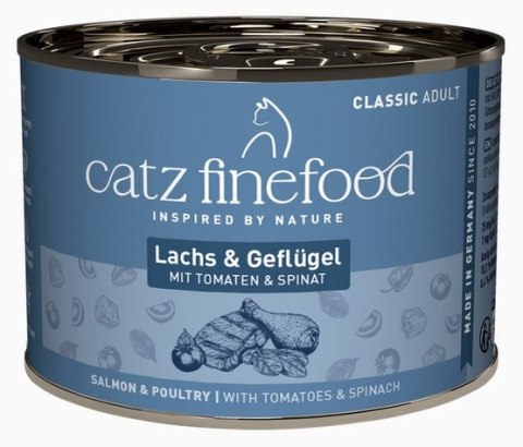 Catz Finefood Classic N.05 Łosoś i drób puszka 200g