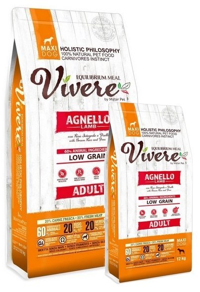 Vivere Maxi Adult Lamb Karma Monobiałkowa Jagnięciną dla dużych ras 12+3kg