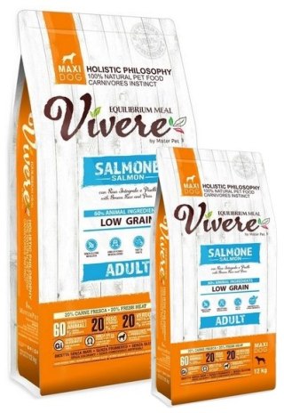 Vivere Maxi Adult Salmon Karma Monobiałkowa Łosoś dla dużych ras 12+3kg