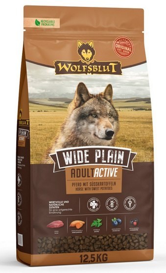 Wolfsblut Dog Wide Plain Active - konina i bataty 12,5kg