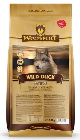 Wolfsblut Dog Wild Duck Active - kaczka i ziemniaki 12,5kg